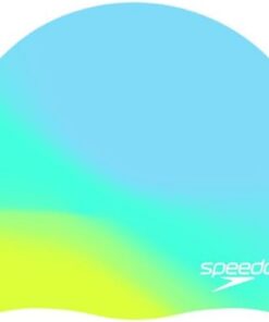 Speedo Junior Multi Silicone Badekappe für Unisex Kinder, Blau, One Size