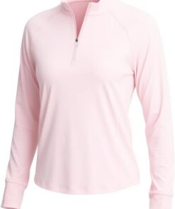 Pioneer Camp UV-Schutz Shirt Damen Langarm UPF 50+ Atmungsaktiv Wandershirt mit Reißverschlusstasche Stehkragen und Daumenlöcher Schnelltrocknendes Laufshirt für Outdoor Trekking Radfahren