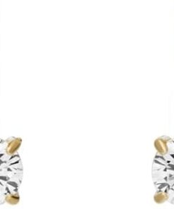 Fossil Ellis Damen Goldfarbene Edelstahl Ohrringe, JF04897710