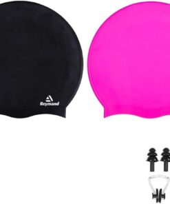 2 Pack Extra Große Badekappe Damen Herren für Zöpfe und