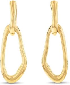 Calvin Klein Hängende Ohrringe für Damen Kollektion CK STATEMENT LINKS aus Edelstahl – Erhältlich in Silber oder Gold