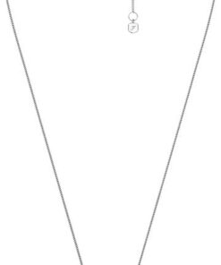 Fossil Ellis Damen Silberfarbene Halskette aus Edelstahl, JF04978040