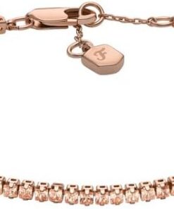 Fossil Ellis Damen Roségoldfarbenes Messingarmband, JA7294791
