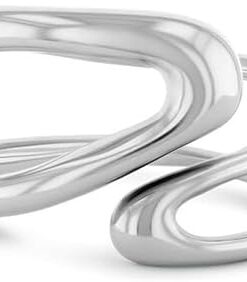Calvin Klein Offener Ring für Damen Kollektion CK STATEMENT LINKS aus Edelstahl – Erhältlich in Verschiedenen Größen