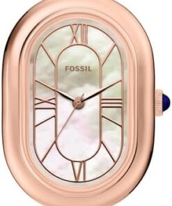Fossil Sloan Uhr für Damen, Quarz-Dreizeigerwerk mit Edelstahlarmband