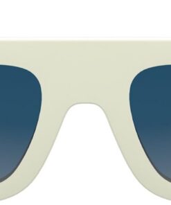 KARL LAGERFELD Men's Sunglasses KL6188S - White with Solid Blue Lens
