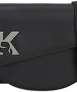 Karl Lagerfeld Jeans Damen Geo Saddle Bag Leather Black One size