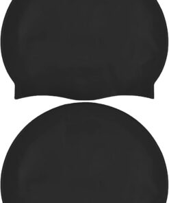 Newaner 2er-Pack Badekappe Silikon, Badekappen für Schwimmer Ohrenschutz