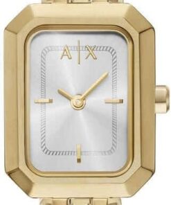 Armani Exchange Watch for Women, Quarz Zweizeigerwerk und 27 mm Gehäusegröße mit Edelstahlarmband