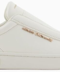 Armani Exchange Damen London, Metal Gold Logo, Slip On Sneaker