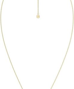 Fossil Sutton Damen Goldfarbene Halskette aus Edelstahl, JF04970710