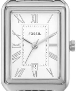 FOSSIL Raquel Damenuhr, Quarz-Dreizeigerwerk mit Edelstahlarmband