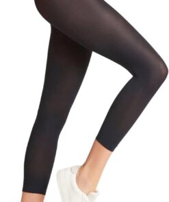 FALKE Damen Pure Matt 50 DEN Capri Leggings feines weiches Material halb blickdicht matt reißfest druckfreier Komfortbund eng dünn leicht transparent zum Rock oder Kleid 1 Stück