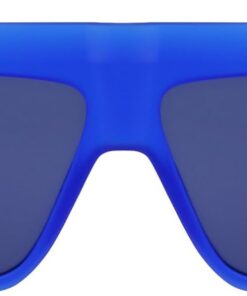 Karl Lagerfeld KLJ6148S 433 Matte Electric Blue Sunglasses Unisex Iniettato, Modified Rectangle, 57