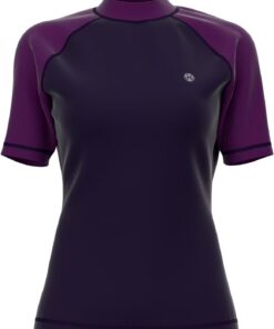 HDTIYUYP Damen Mädchen Bademode Rashguards - Frauen Kinder UV-Schutz Surfshirt Badeshirt Schnelltrocknende Aktive Wassersport Swim Tee Atmungsaktives Surfen Shirt Strand Wet Top