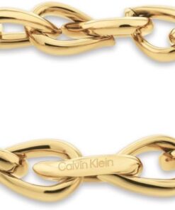 Calvin Klein Gliederarmband für Damen Kollektion SCULPTURED DROPS aus Edelstahl - Erhältlich aus Gold oder Silber