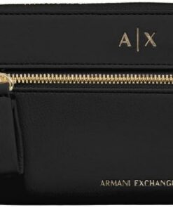 Armani Exchange Women's Diane, Embossed Logo, Zip Around Wallet