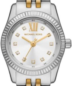 Michael Kors Lexington Watch für Damen, 26mm Quarz-Dreizeigerwerk mit Edelstahlarmband