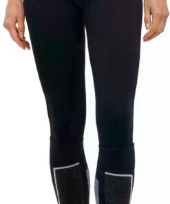 FALKE Damen Baselayer-Hose Maximum Warm Long W Ti Funktionsmaterial schnelltrocknend 1 Stück, Schwarz Black 3000, L