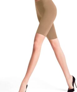 FALKE Damen Bike 130 DEN Leggings feines weiches Material blickdicht matt Radlerhose elegant weich undurchsichtig einfarbig hochwertig 1 Stück | elegante Radlerhose in matter Optik