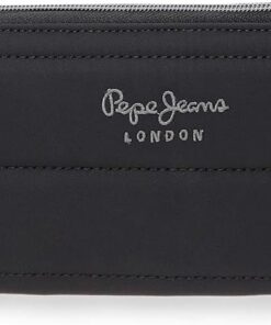 Pepe Jeans Aura Geldbörse, Schwarz, 19,5 x 10 x 2 cm, Polyester, von Joumma Bags