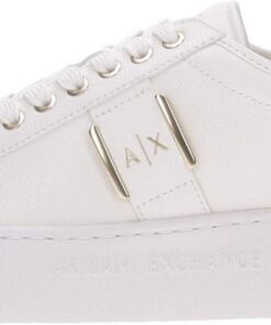 Armani Exchange Damen Kurt, Gold Details, Debossed Logo Sneaker