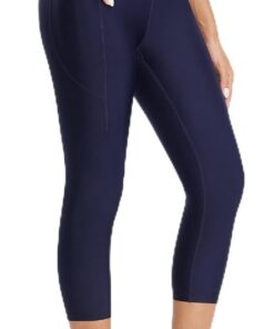 baleaf Damen Schwimmen Leggings mit Reißverschluss Taschen Schwimmen Wetsuit Kajak Rash Guard Hose mit Liner Moderste Bademode UPF 50+