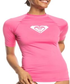 Roxy Damen Whole Hearted Short Sleeve Rash Guard Rashguard mit kurzen Ärmeln