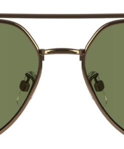 Calvin Klein Unisex CK24100S Sunglasses, 771 Amber Gold, 57