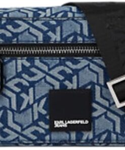 Karl Lagerfeld Jeans Damen Box Logo Soft Cb Mono All Over Print Monogram Blue One size