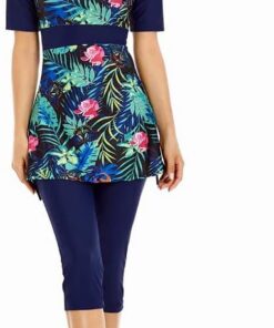 Badebekleidung Sonnenbekleidung Surfbekleidung Kurzarm Damen Mädchen Plus Size Badebekleidung Strandbekleidung