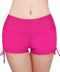 Damen Badeshorts Kurze Badehose Schnell Trocknend Strandshorts Schwimmshorts UV Schutz Schwimmhose