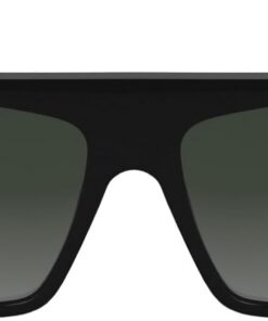 KARL LAGERFELD Unisex Adult Sunglasses KL6186S - Black with Solid Smoke Lens