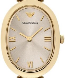Emporio Armani Damen 34MM Goldfarbene Edelstahluhr, AR11707