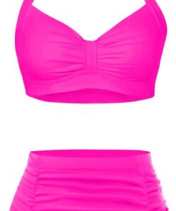 Holipick Damen Women's High Waisted Bikini Set Bikini-Set (2er Pack)