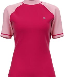 HDTIYUYP Damen Mädchen Bademode Rashguards - Frauen Kinder UV-Schutz Surfshirt Badeshirt Schnelltrocknende Aktive Wassersport Swim Tee Atmungsaktives Surfen Shirt Strand Wet Top