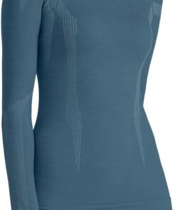FALKE Damen Wool-Tech Round Neck Funktionsshirt Langarm atmungsaktiv klimaregulierend geruchshemmend nachhaltige Wolle Funktionsmaterial kalte bis sehr kalte Temperatur Funktionsunterwäsche 1 Stück | aus Merinowolle für kalte bis sehr kalte Temperaturen
