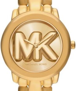 Michael Kors Phoebe Damen 36 mm Goldton Edelstahl Uhr, MK4923