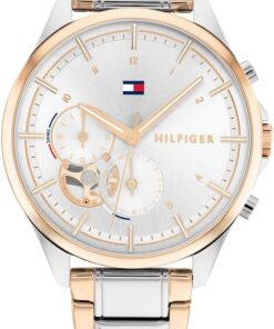 Tommy Hilfiger Multi Zifferblatt Quarz Uhr für Damen mit Edelstahlarmband