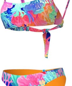 Arena Damen Women's Arena Water Prints Bikini Bralette Two Piece Swimsuit (1er Pack)