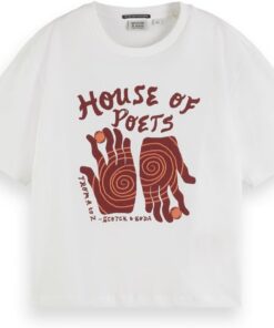 Scotch & Soda Damen Artwork Loose-fit T-Shirt