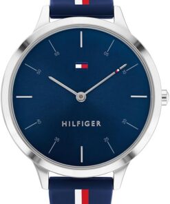 Tommy Hilfiger Analog Quarzuhr für Damen mit Blaues Silikonarmband - 1782499