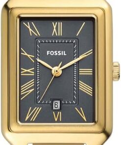 Fossil Raquel Armbanduhr für Damen, Quarz-Drei-Zeiger-Uhrwerk mit Lederarmband