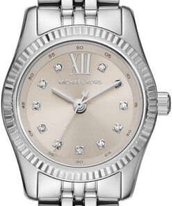 Michael Kors Lexington Damen 26 mm Silberton Edelstahl Uhr, MK4843