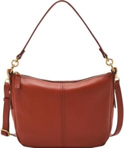 Fossil Jolie Rote Leder Crossbody-Tasche für Frauen