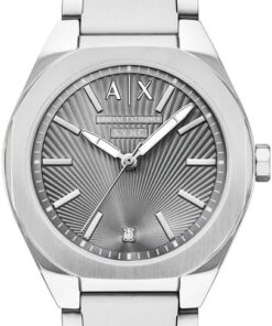 Armani Exchange Damen 36MM Silberfarbene Edelstahl Uhr, AX6030