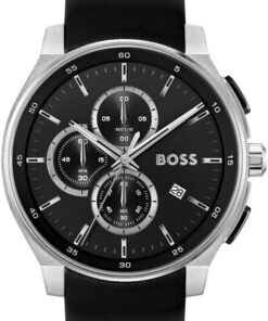 BOSS Chronograph Quarz Uhr für Herren Kollektion Peak 2.0 mit Edelstahl- oder Lederarmband