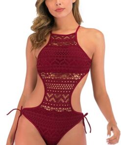 Sexy Damen-Badeanzug aus Spitze