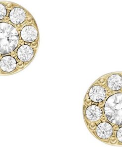 Fossil Damen Ohrringe aus goldfarbenem Edelstahl mit Pfosten-/Bolzenverschluss