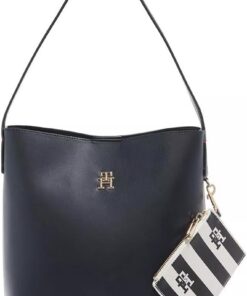 Tommy Hilfiger Iconic Tommy Bucket Bag Space Blue